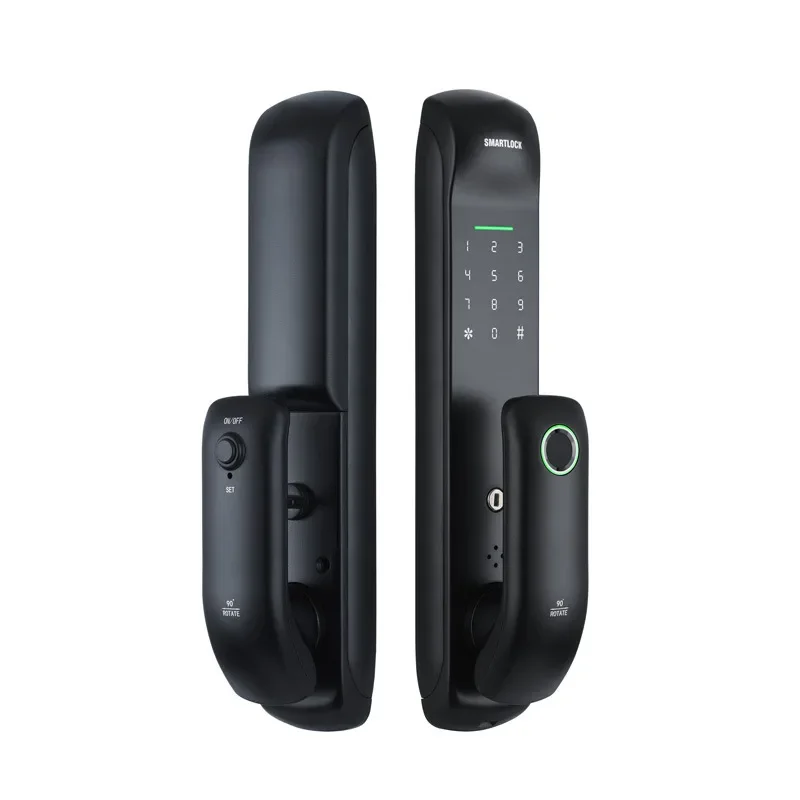 Smart fingerprint lock Graffiti lock Office apartment Hotel rental house Electronic remote password lock Anti-theft door