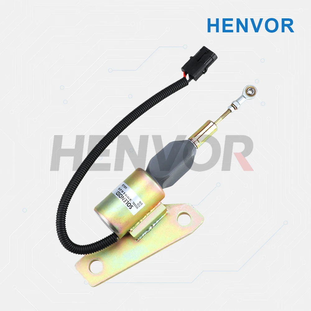 4BTA 6BT Engine Stop Solenoid Valve Flameout Switch Excavator Parts 3991625 Replacement