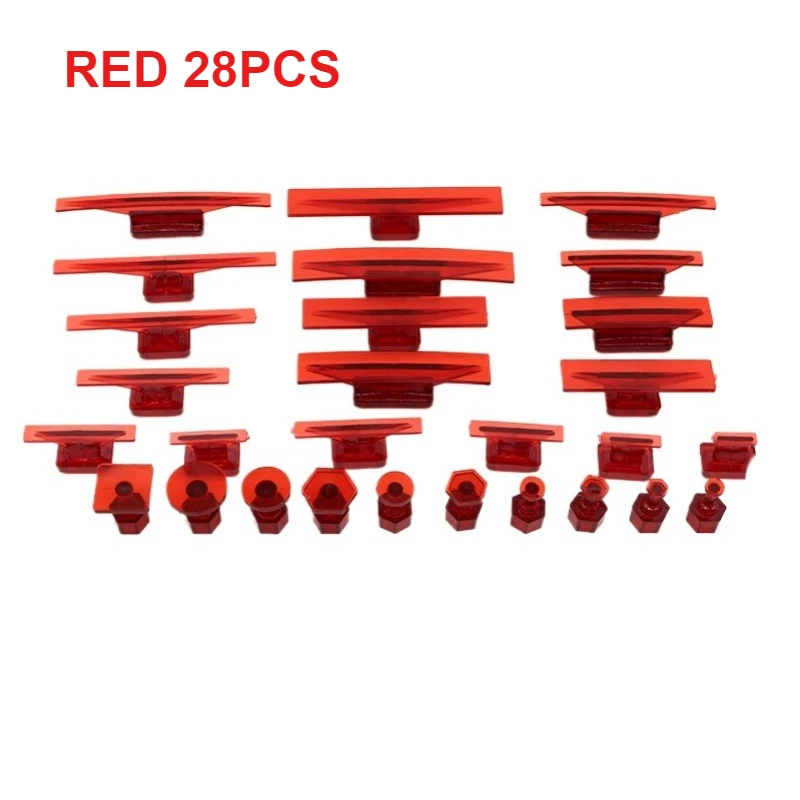 For Auto Paintless Dent Repair Glue Tabs For Car Body 10/28Pcs Glue Tabs Dent Lifter Tools Dent Puller Removal Tool