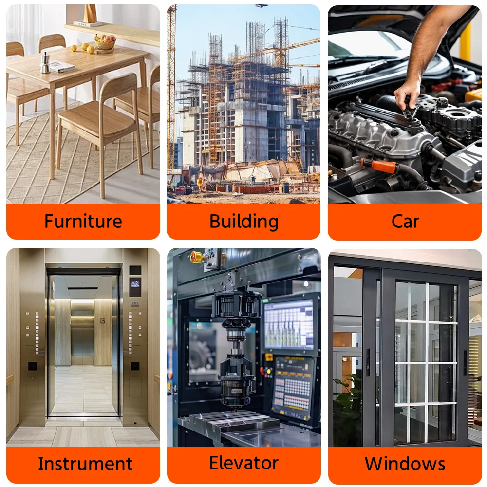 مجموعة مسدسات برشام احترافية، مسدس سحب يدوي مريح، رافعة عالية لتوفير المزيد من العمالة، وتثبيت المسامير في أعمال النجارة والمعادن والمشاريع المنزلية. #6