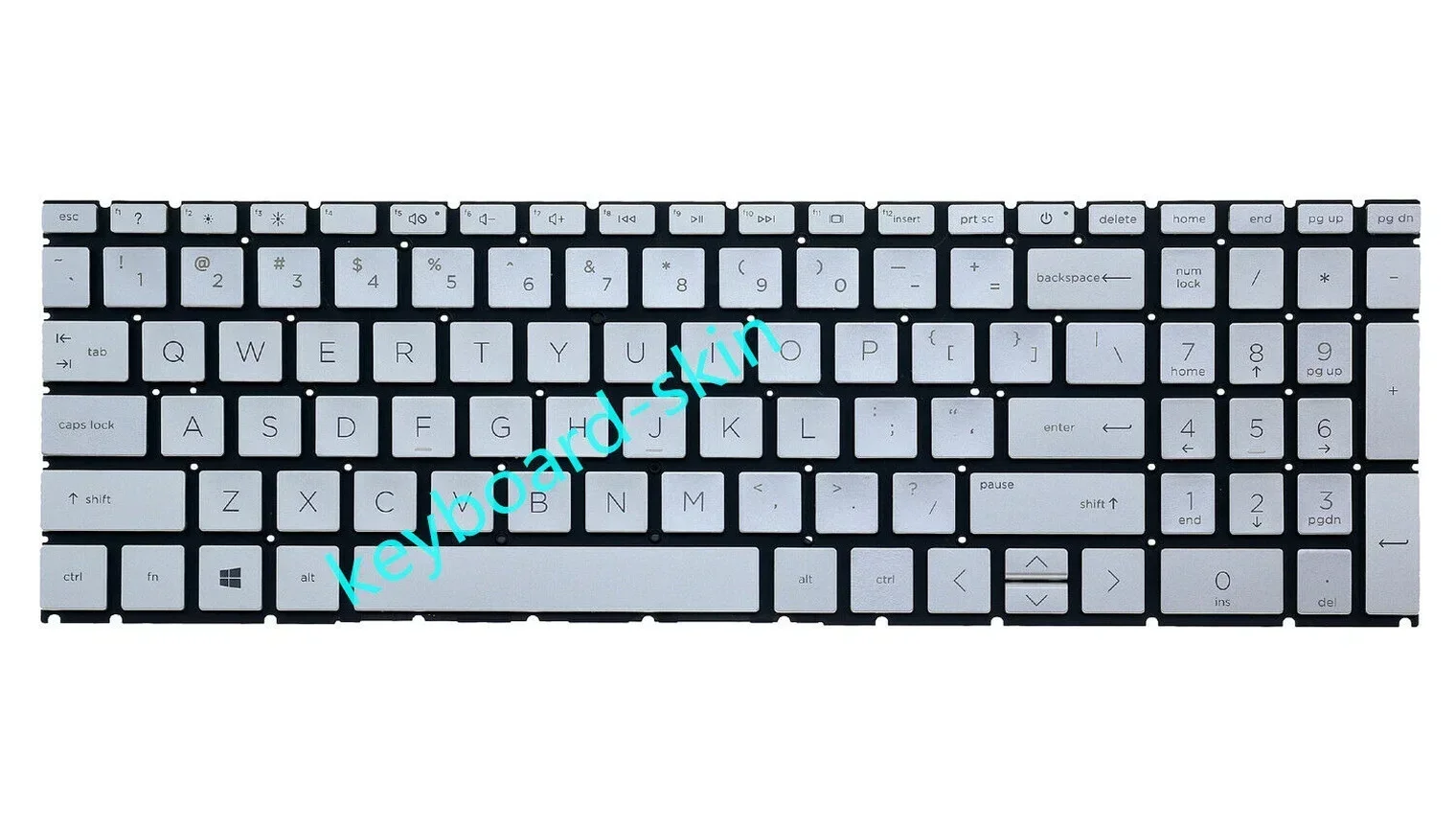 New US silver without-backlit keyboard For HP x360 Convertible 15-ER****  laptop