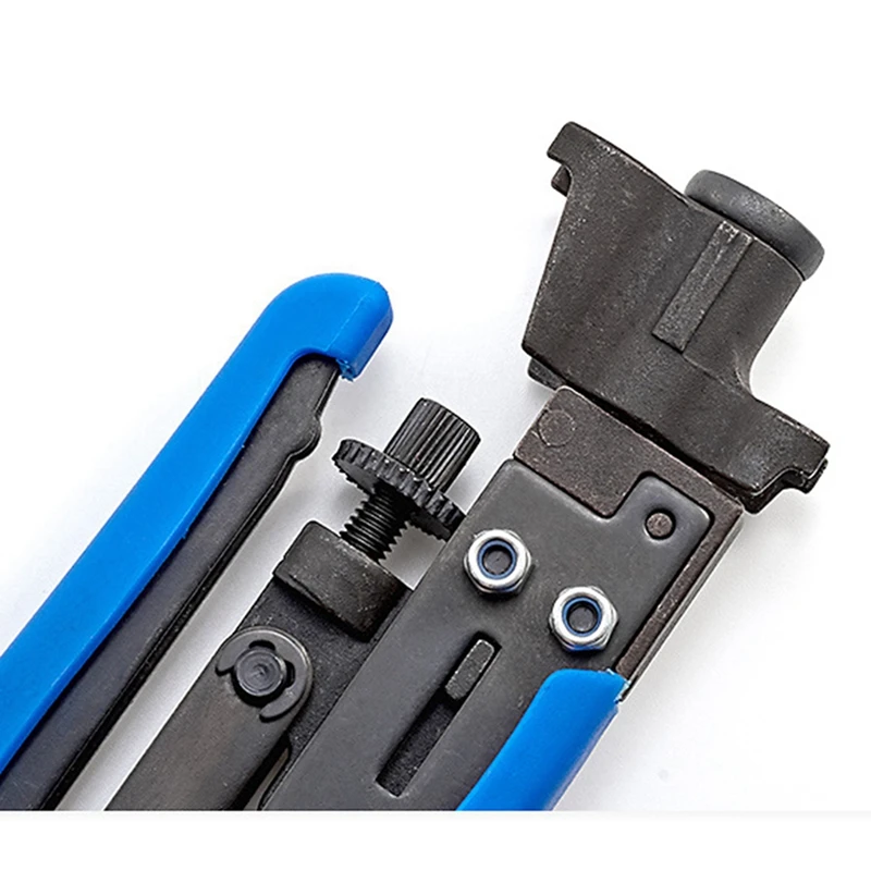 RG59/RG6 COAXIAL CABLE Extrusion คีม CRIMPING คีม F-HEAD เครือข่าย CRIMPING คีม Extrusion TOOL ทนทาน Blue & Black