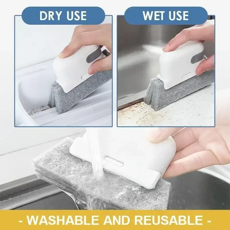 Window Cleaning Brush Windowsill Groove Deadend Cabinet Crevice Brush Household Multifunctional Cleaning Tools