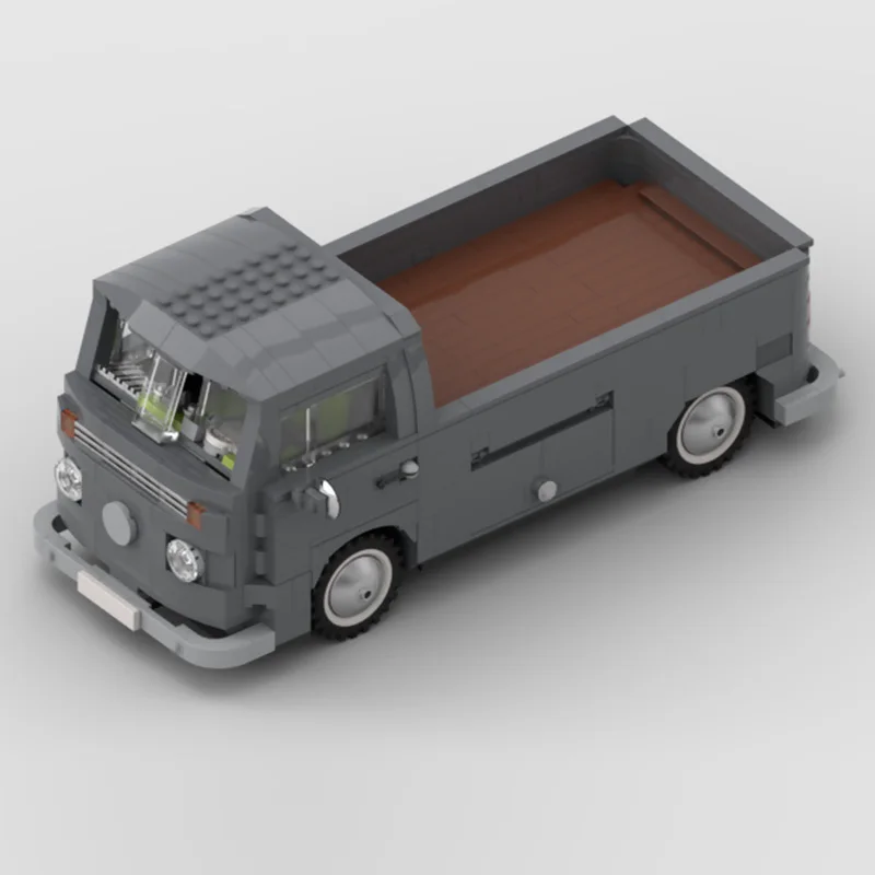 Modello di auto da città MOC Mattoni da costruzione T1 Trasporto di carico Camioncino Tecnologia modulare Regali di festa per bambini Assemblare giocattoli Vestito