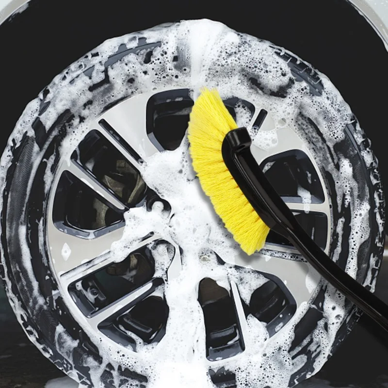 Wheel Brush Auto Tyre Cleaning Tools Car Rim Scrubber Cleaner Duster Car Washing Tools Detailing Brushes Car Accessories