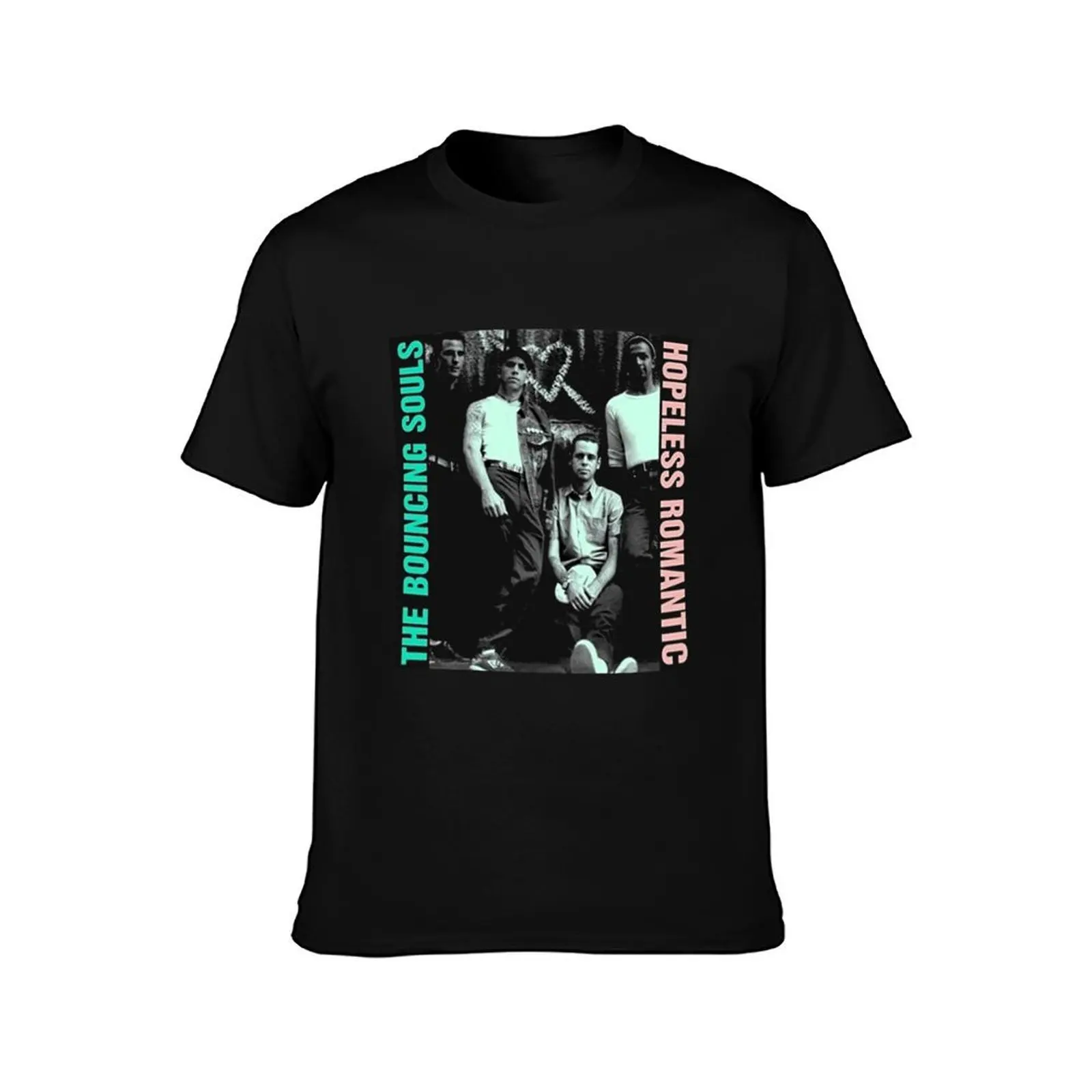 the bouncing souls T-Shirt, Summer Casual Cotton Tee, Oversized Streetwear Tops, Vintage Graphic Print, Loose Fit Short Sleeve