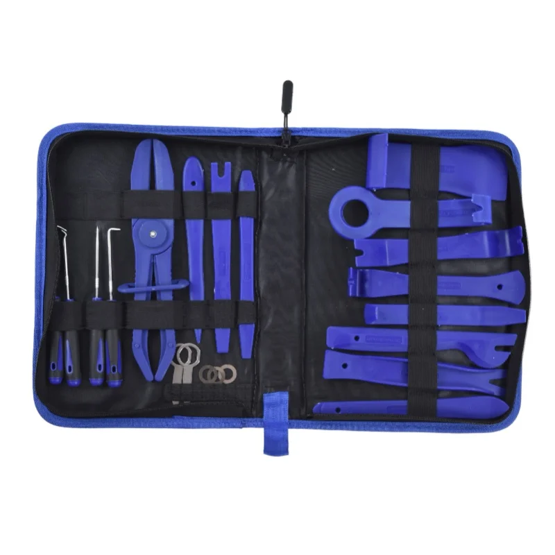 

21Pcs Auto Removal Tool Trim Pry Repair Set Kit For Car Door Panel Audio Instrument DeskBlue
