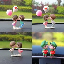 Lovely Couple Decoration Car Interior Accessories For Home For Car Center Console Rearview Mirror Ornament Cake Decoration Gift