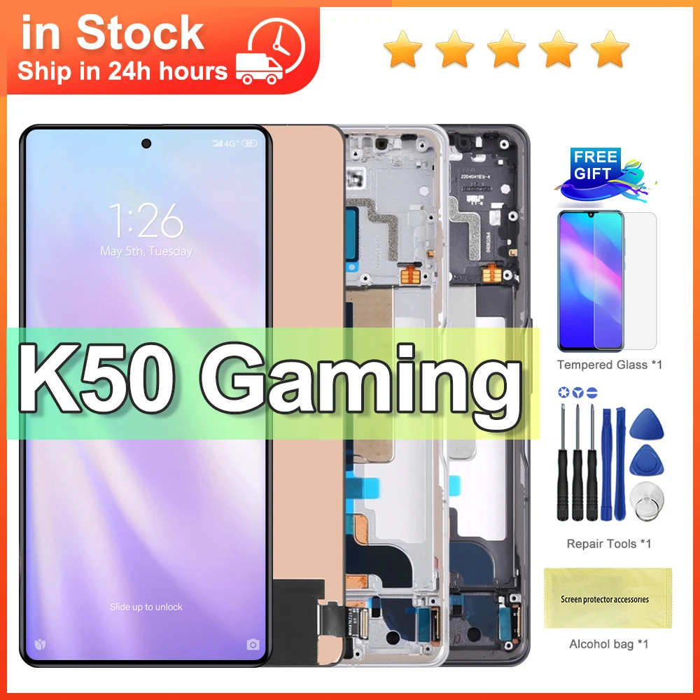 6.67\'\' New for Xiaomi Redmi K50 Gaming LCD Display Touch Screen Digitizer Assembly Parts for redmi k50 Game Edition LCD