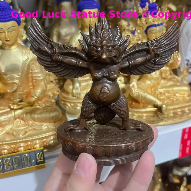 

2025 home office good luck talisman copper Carving Suparna Garuda bird buddha exorcise evil spirits blessed family peace