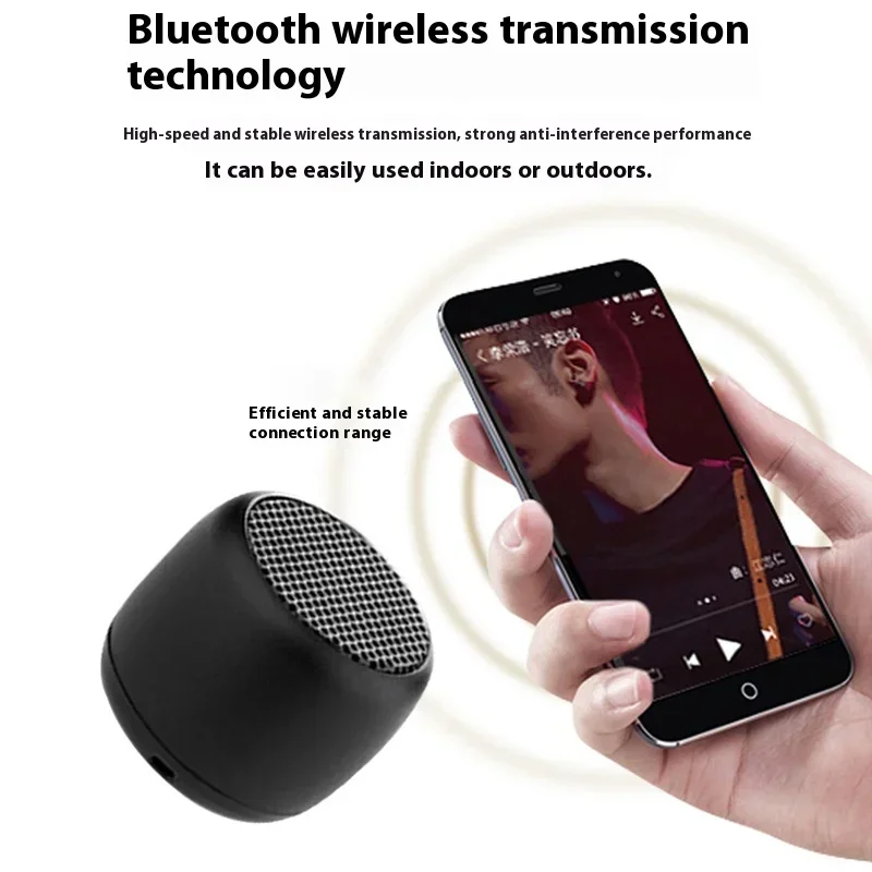 M1 Speakers Handfree Portable Cell Phone Bluetooth Wireless Speaker Small Subwoofer Bass Sound Box Mini Soundbox Metal
