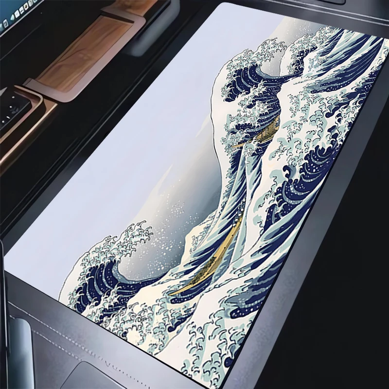 Mouse pad Huge Waves Computer Laptop Anime Keyboard Mouse Mat Senior Mousepad Keyboards Gamers Decoracion Spectacular Desk Mat