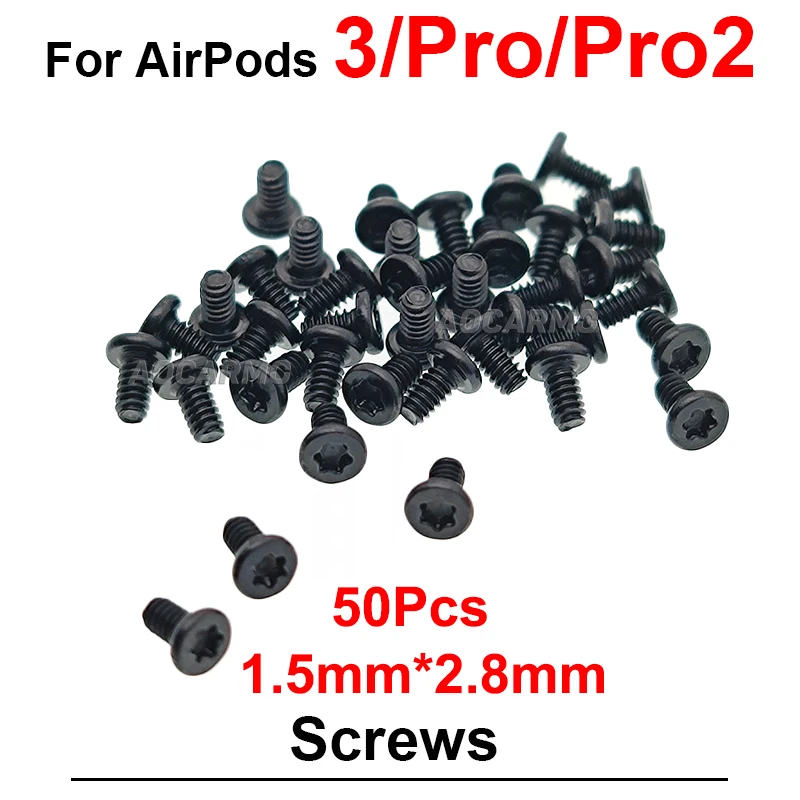 For Apple AirPods 3 Pro Pro2 Earphone Charging Case Charger Port Screw 1.5*2.8MM Screws Repair Part