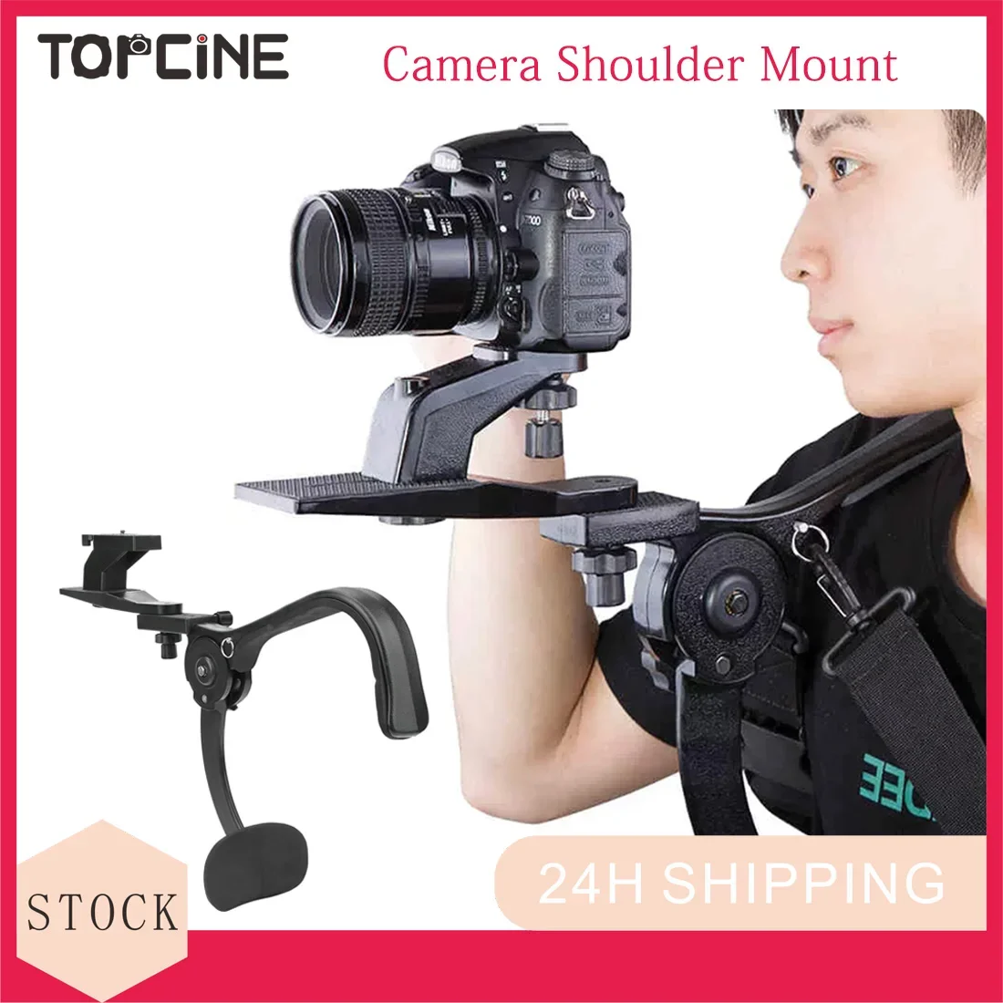 Camera Shoulder Support Rig Mount Outdoor DSLR Camera Strap Bracket Stabilizer Vlogging Kit Fotografia Product Photography