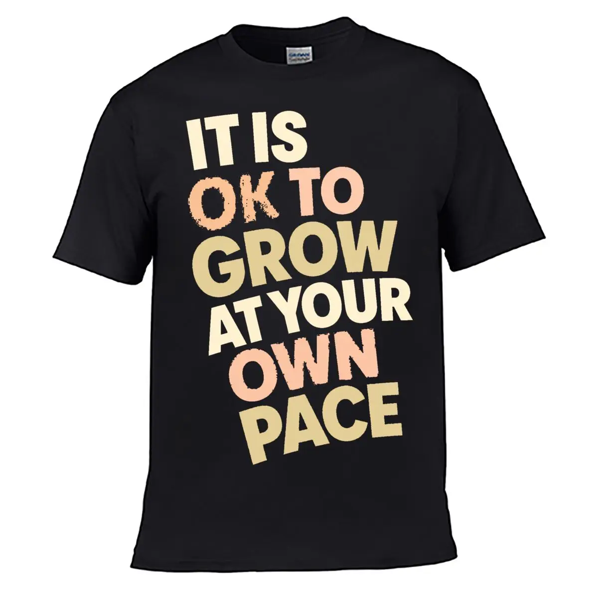 T-shirt à manches courtes Minimal Positive Affirmation Word Ar