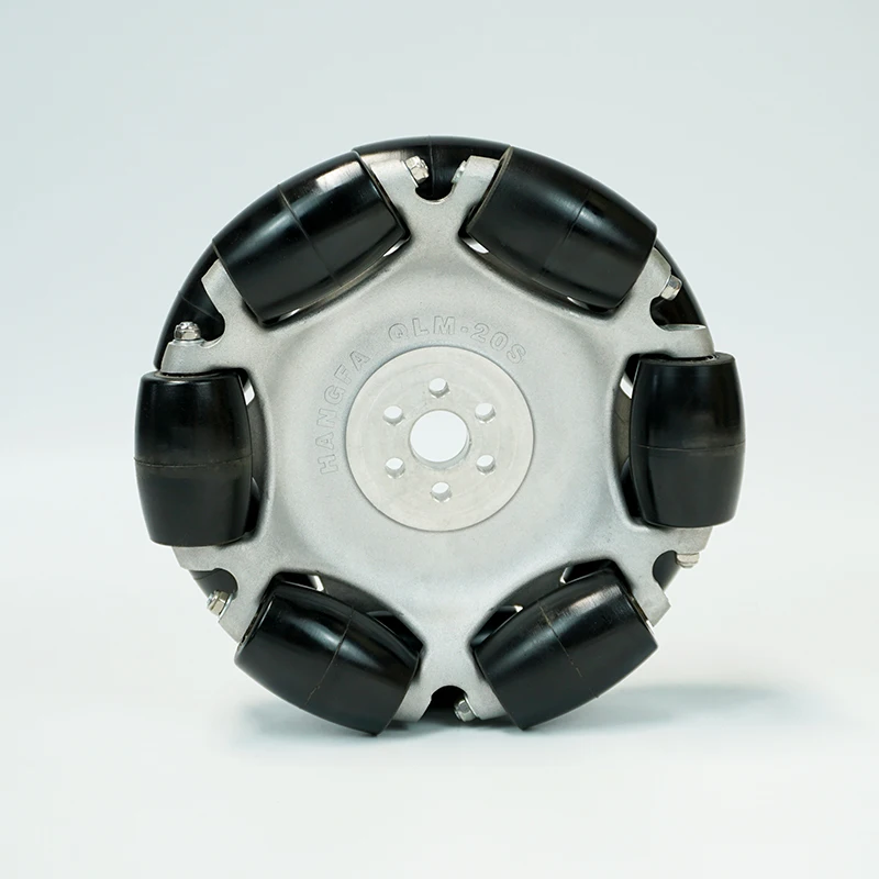 8 Inch 100KG High Load Rubber Wheel, Omni-directional Moving Wheel for Mobile Equipment