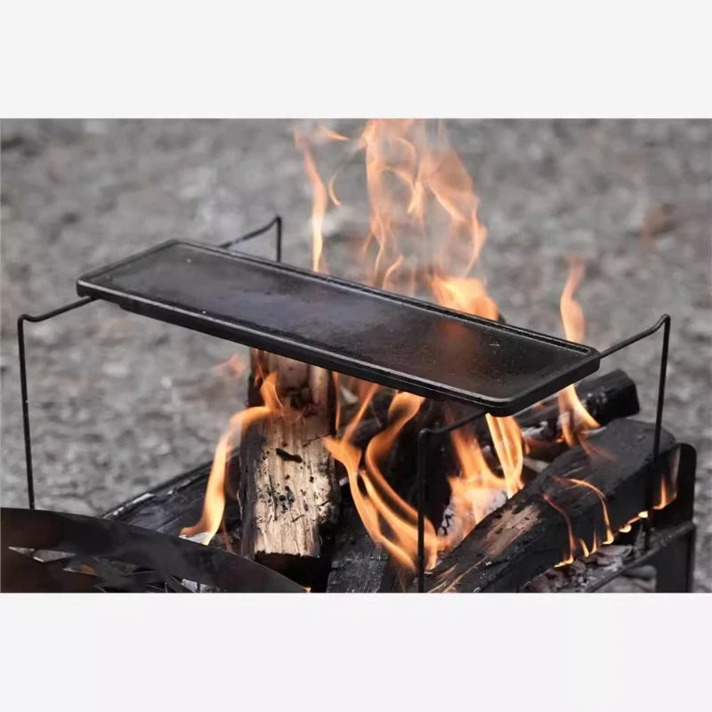 

Cast iron pan for outdoor camping cooking High temperature resistance