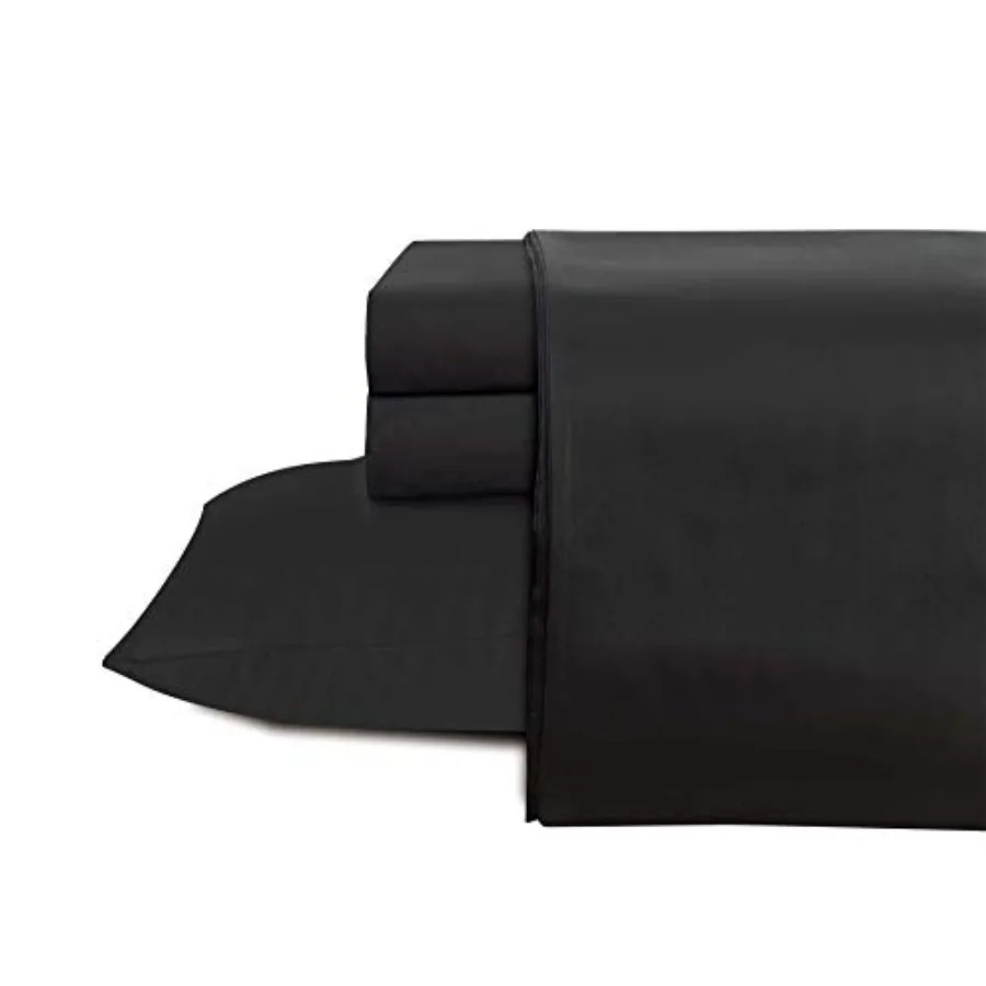 

Комплект постельного белья из 100% хлопка - сатин, 600 нитей - 4 предмета, с глубокими карманами и эластичной резинкой по всему периметру, дышащий и прочный