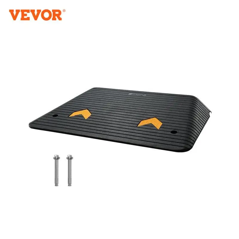 

VEVOR Multi Size Driveway Curb Ramps Portable Non-Slip Lightweight Rubber Threshold Car Ramp for Wheelchair Motorcycle Scooter