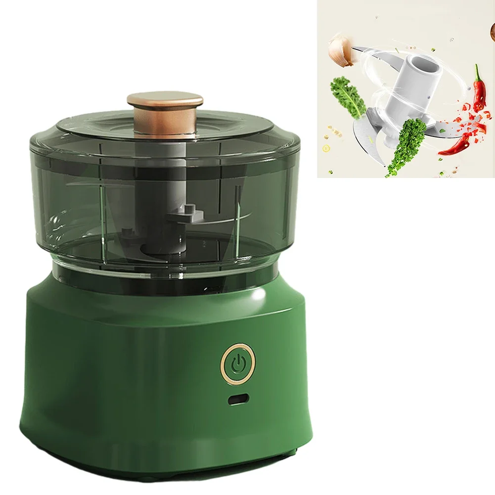 Garlic Masher Mincer 350ml Baby Auxiliary Food Machine Mud Meat Grinder Automatic Vegetable Cutter Cooking Machine