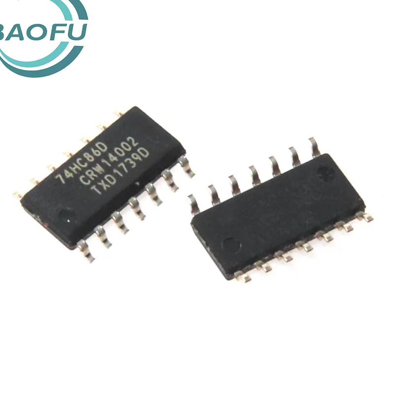 Nuevo original 74HC86D SOIC-14 chip de puerta XOR de cuatro vías y 2 entradas IC lógico