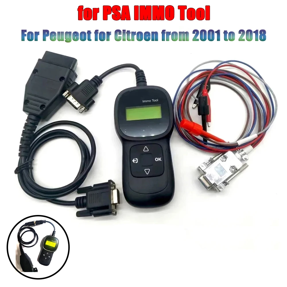 for PSA IMMO Tool for Peugeot Citroen from 2001 to 2018 PIN Code Reader Calculator and IMMO Emulator Mark Key Simulator