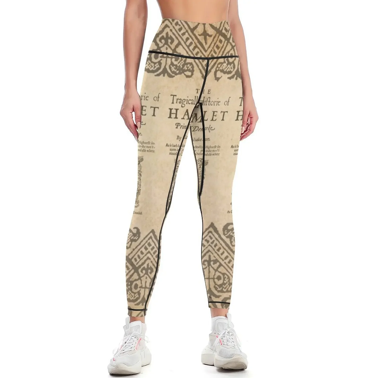 

Shakespeare, Hamlet 1603 Leggings Women's high waist legging gym sports for push up Womens Leggings