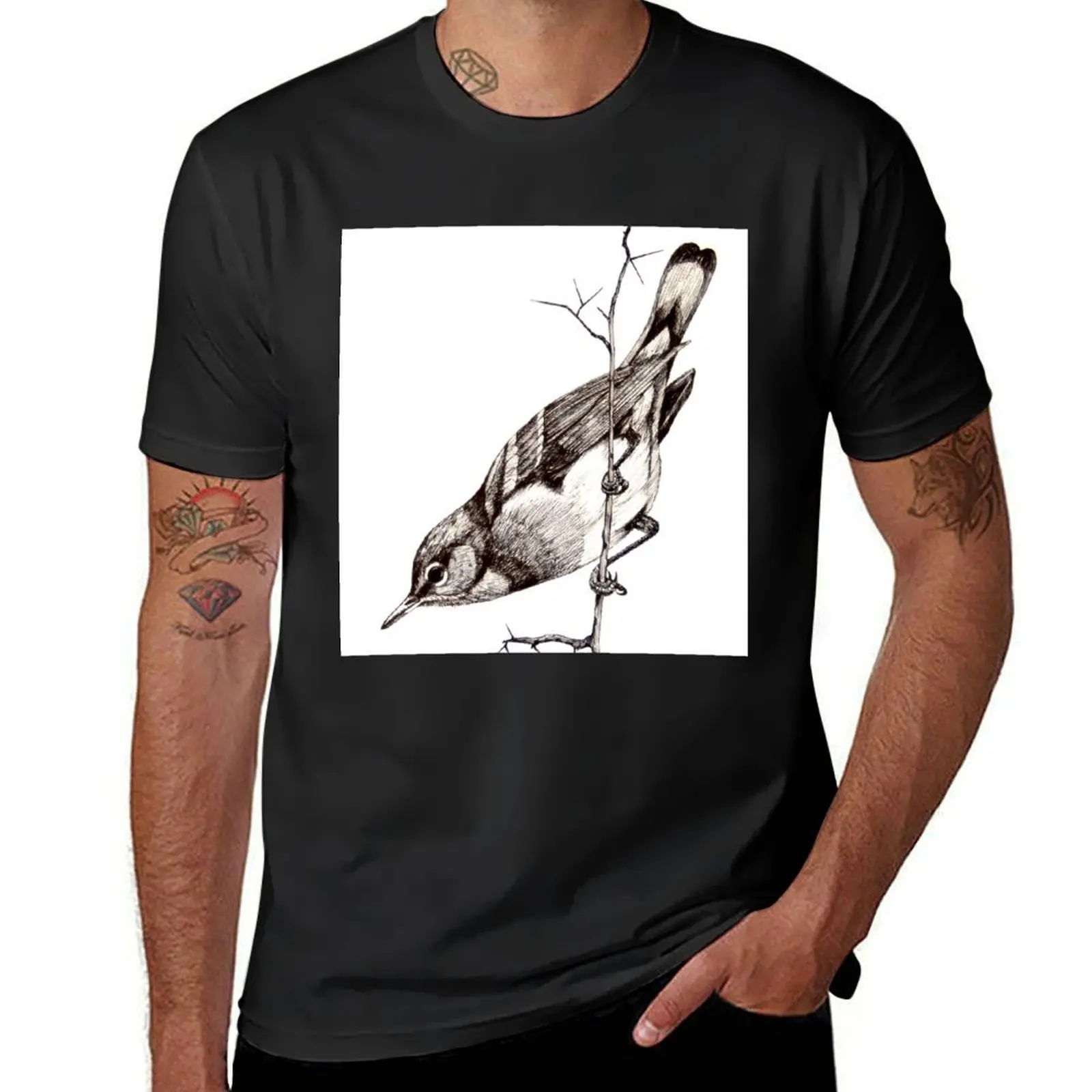 bird twig T-Shirt aesthetic clothes summer top graphics t shirts men