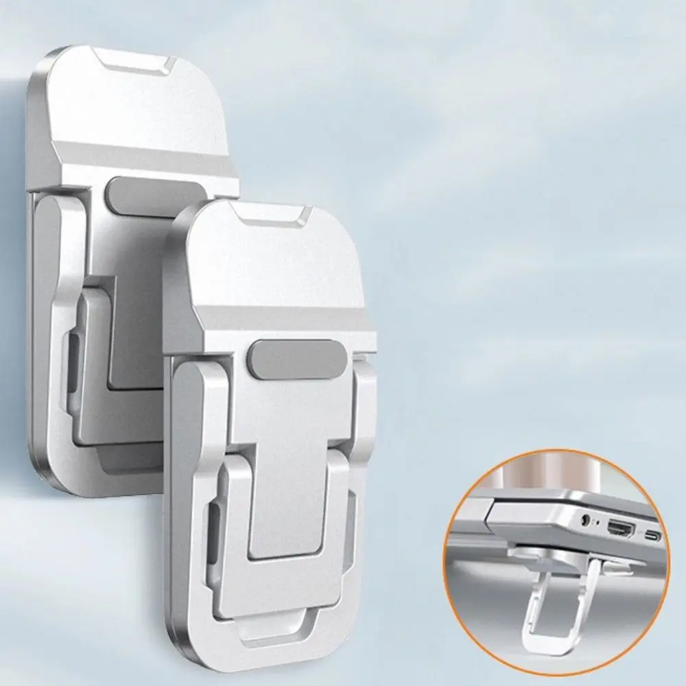 

Riser Function Adjustable Laptop Stand Aluminum Support Ergonomic Foldable Stand Invisible Design Portable Stand Desktop Support