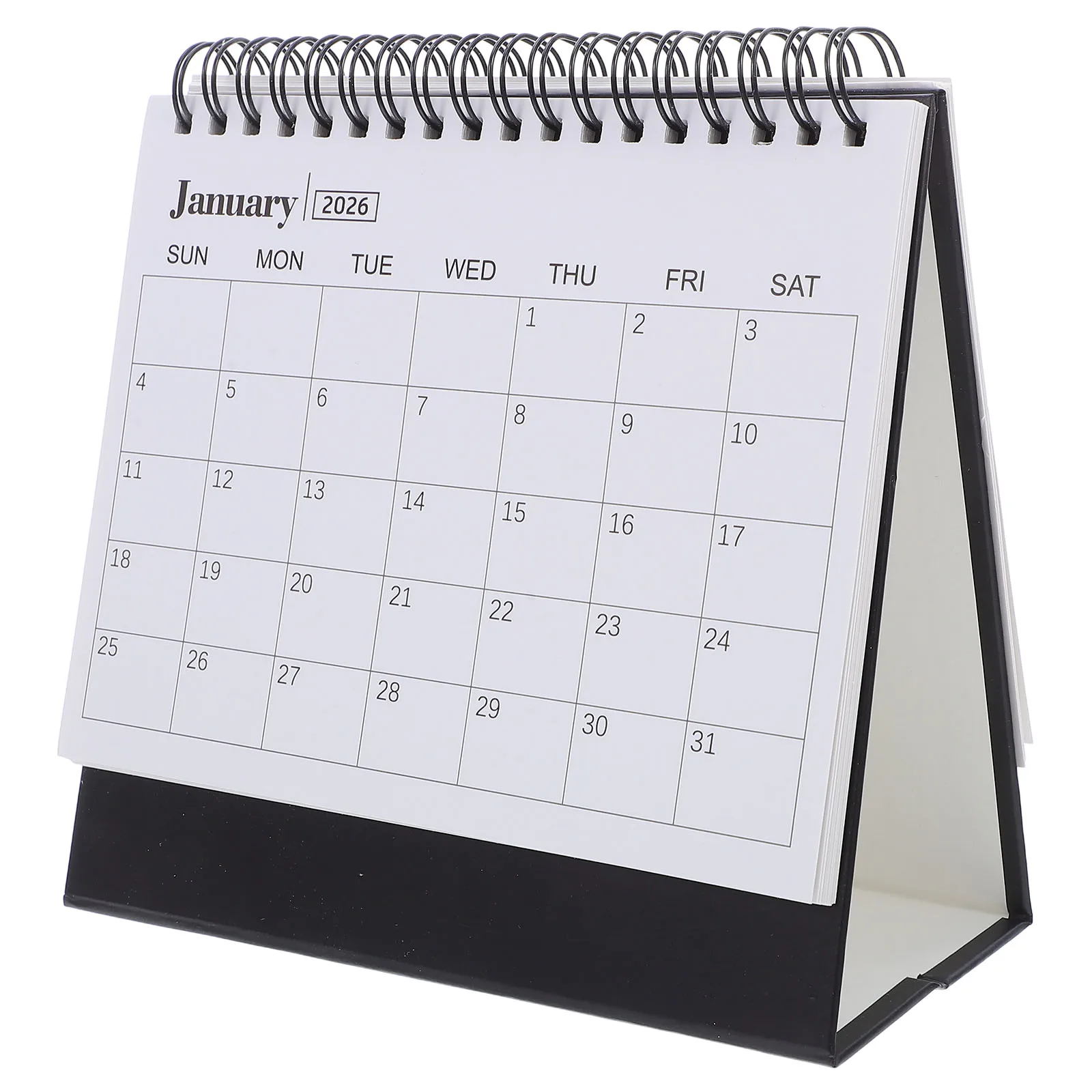 

Mini Desk Calendar 2025-2026 Small Desktop Thick Paper July 2025 To December 2026 Twin Wire Binding Stickers Office Home School