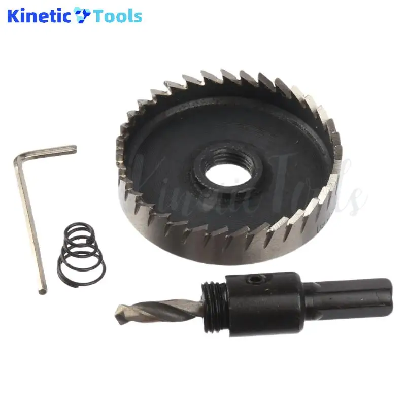 

60mm 1PC Triangular Shank High Speed Steel Hole Saw Drill Bits Metalworking Tools For Aluminum Stainless Steel Alloy Metal