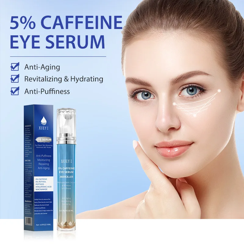 

Advanced Retinol + кофеиновая сыворотка для глаз, 360° ° роликовый уход за глазами