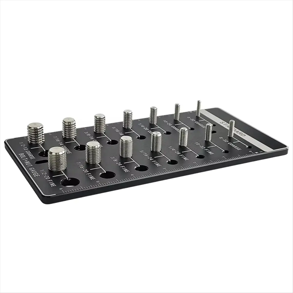 1pcs Thread Checkers,Nut and Bolt Thread Checkers,Bolt Size and Thread Gauge,Bolt and Nut Identifier Gauge,Bolt Gauge B-TCES