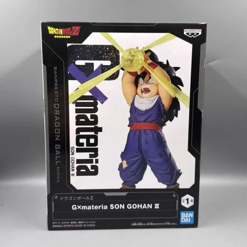 

In Stock BANDAI Banpresto Dragon Ball Z G Materia Son Gohan Ⅲ Anime Action Model Cute Decoration Toy