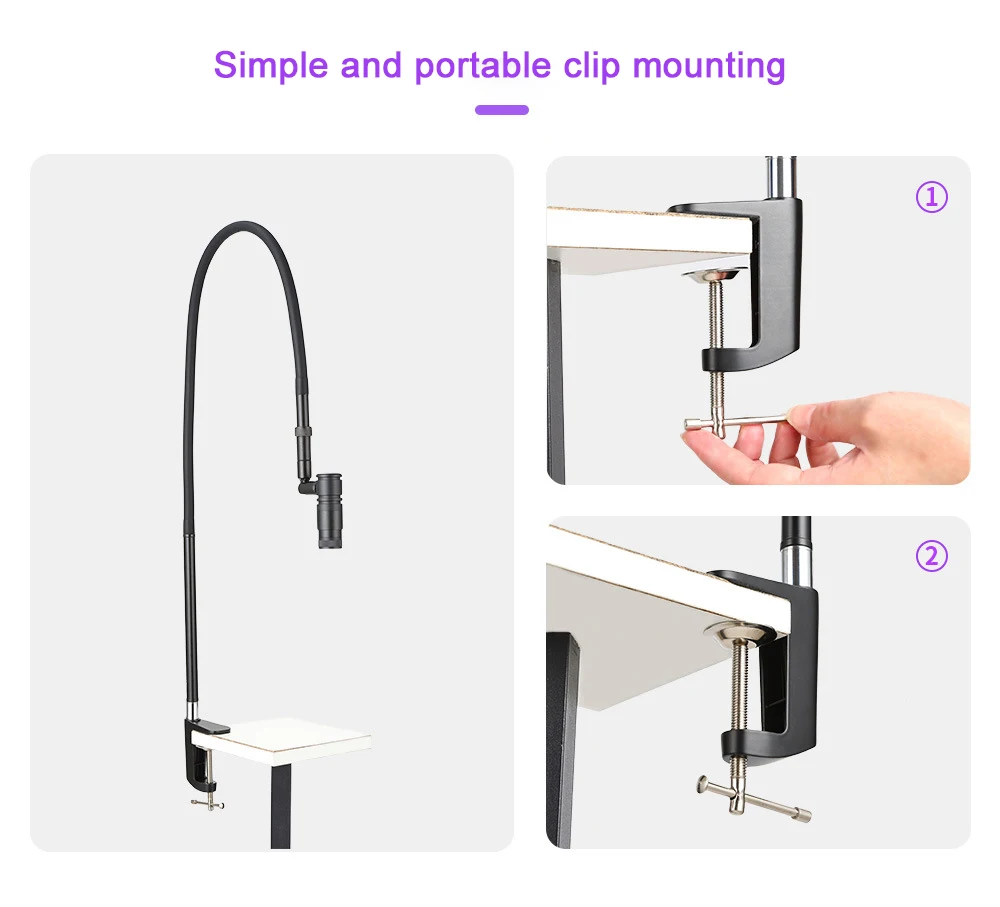 UV eyelash extension lamp grafting eyelash tweezers quick-drying adjustable spot nail lamp beauty work lamp refraction lamp