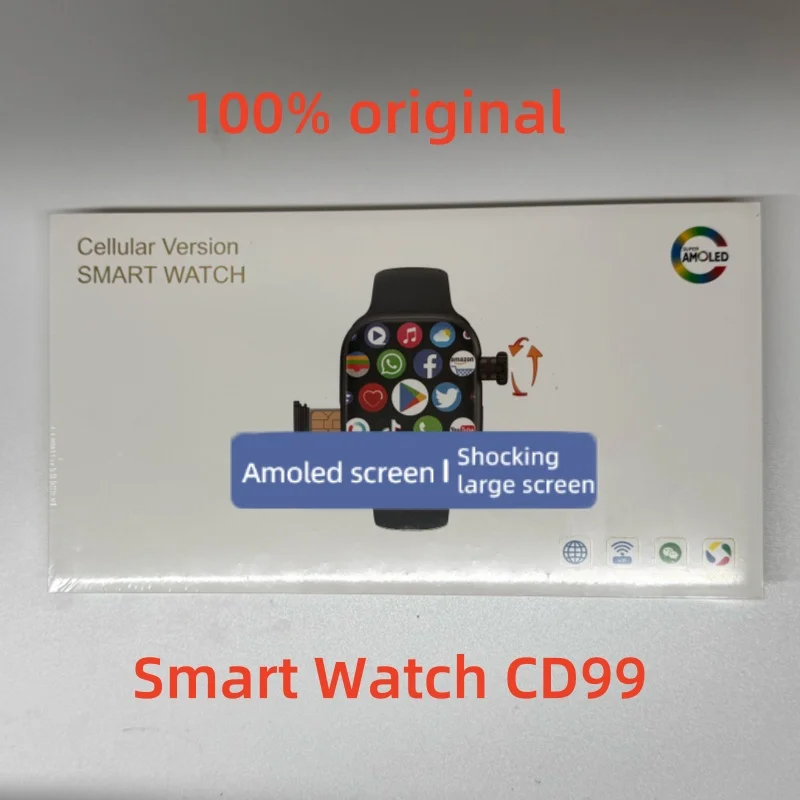 

Умные часы CD99 X 5G с AMOLED-экраном 2,29 дюйма, поддержкой 5G LTE и углом обзора 180° ° Поворотная камера, GPS, Wi-Fi, слот для SIM-карты, мониторинг состояния здоровья