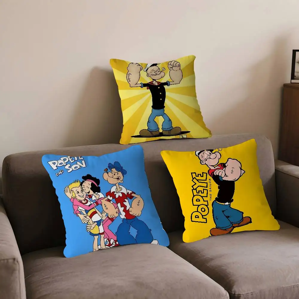 

P-Popeye M-Man Cushion Cover Pillow Cover Decor Pillowcase Printed Cushion Case For Couch