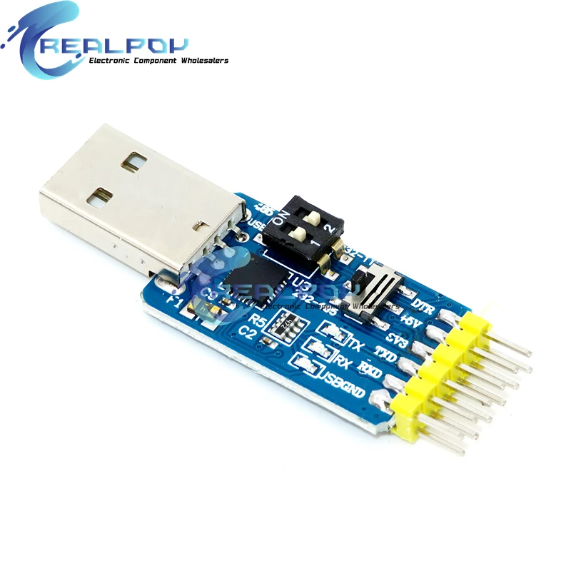 CP2102 USB-UART 6-in-1 Multifunctional (USB TO TTL / RS485 / 232,TTL-RS232 / 485,232 to 485) Serial Adapter for Arduino