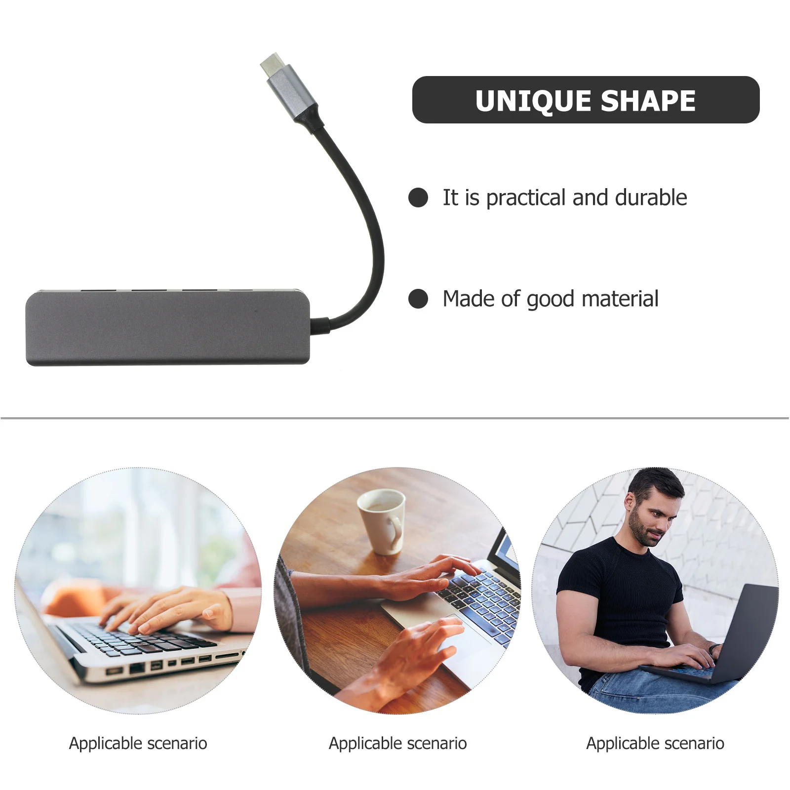 

1 шт. док-станция 5-в-1, адаптер типа USB, быстрая передача данных, зарядка Pd, док-станция с дисплеем 4K Hd