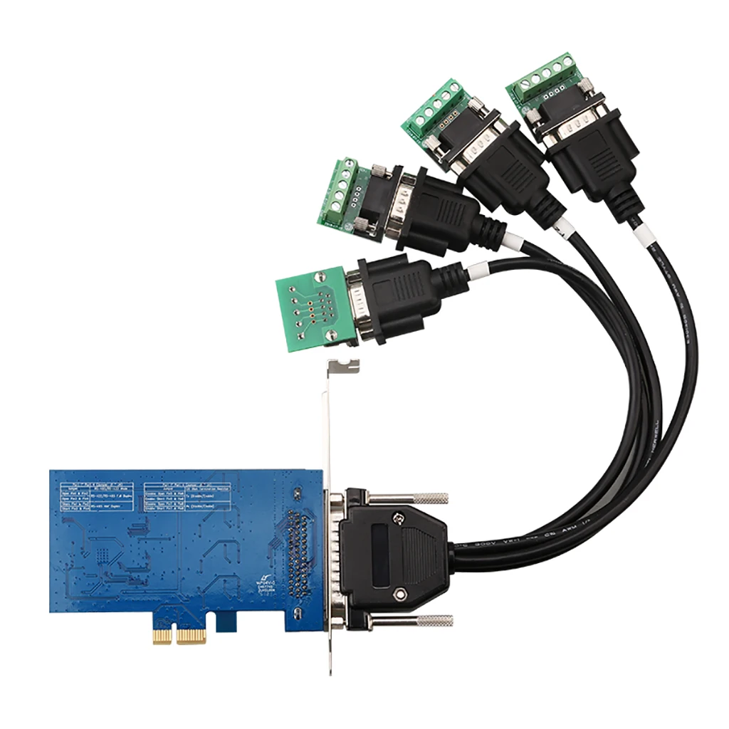 Imagem -04 - Cartão de Expansão Pci Express Portas Rs422 Rs485 Pci-e para Rs422 Rs-485 Multi-serial Card Protetor de Supressão de Tensão Industrial