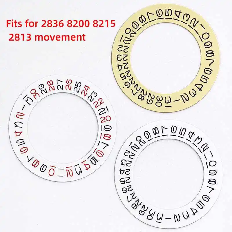 

Watch Parts Vintage RLX Font White Date Wheel Calendar Disc Overlay for ETA 2824 2836 Miyota 8215 8200 Movement Date 3 O'clock