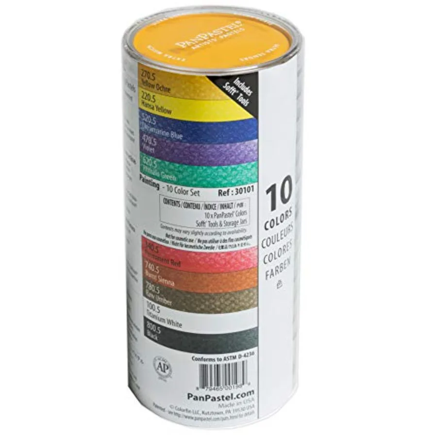 

Artist Pastels, Painting Set, 10 Color, Professional Artist Pastels, Unique Pan Format (cake-like)