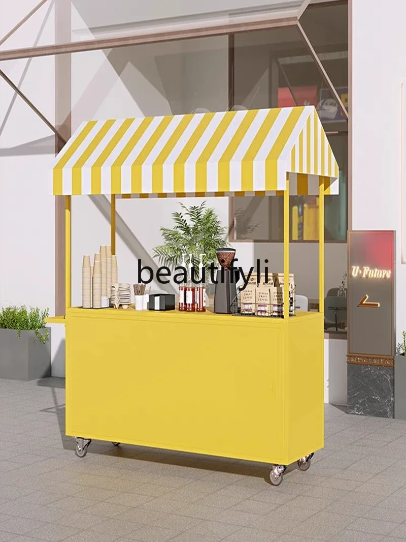 

H5556Stall trolley shopping mall supermarket promotion desk sales truck mobile snack dining car