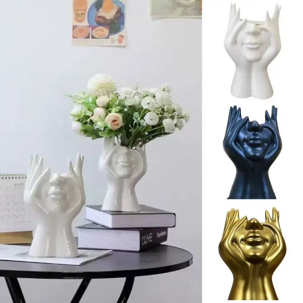 

Human Body Art Styling Pen Holder Multifunctional Creative Storage Bucket Desktop Decoration Makeup Brush Holder Office School