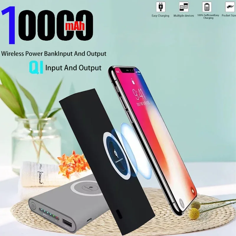

10000mAh power bank two-way wireless super fast charging PowerBank super large capacity external battery Samsung iPhone Samsung