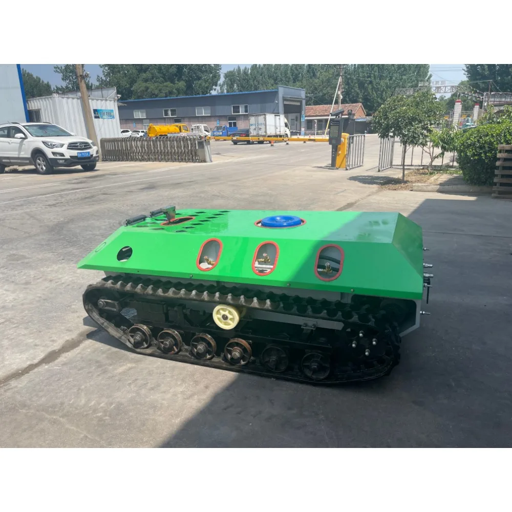 Small Multifunctional Flexible 200L300L500L Orchard Remote Control Garden Crawler Agriculture Robot Sprayer
