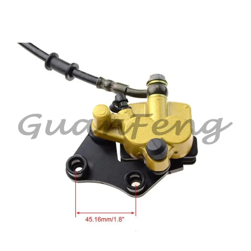Front Disc Brake Master Pump Caliper Assembly with Brake Pads, Durable Brake Spare Kit for 50cc-150cc Off-Road Bikes