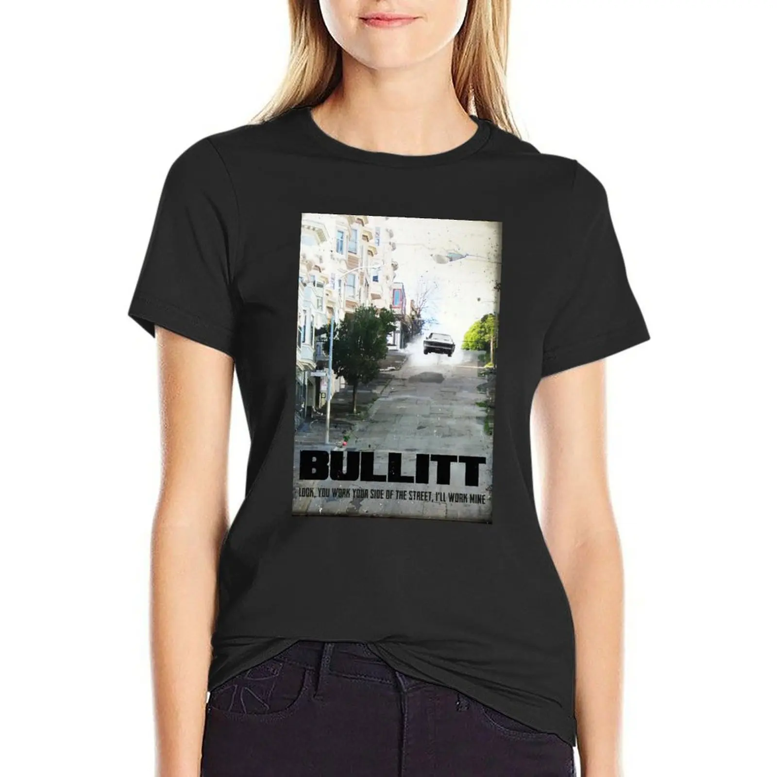 Bullitt movie T-Shirt cute clothes graphics plus size tops tops woman t shirt