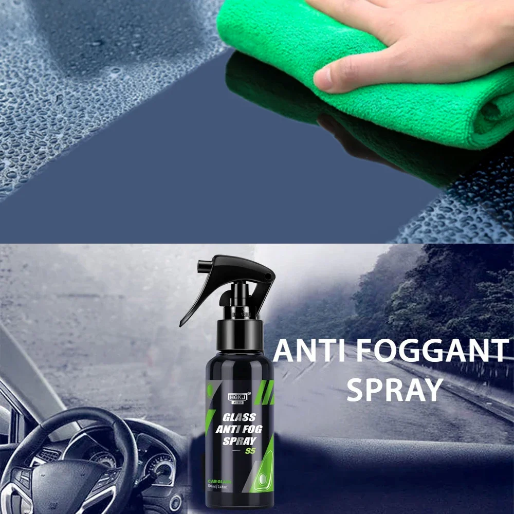 100lm/300ml HGKJ 5 Car Glass Anti Fog Agent Windshield Waterproofing Rainproof Spray Nano Paint Hydrophobic Coating Car Products