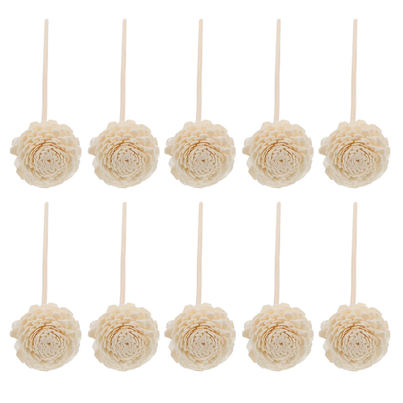 10Pcs Rose- Reed Sticks Aroma Diffuser Refills for Perfume Oil Volatilization Home Decoration Fragrance Sticks